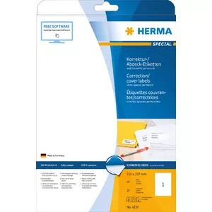 Self-adhesive labels HERMA A4 210x297 mm 25 pcs.