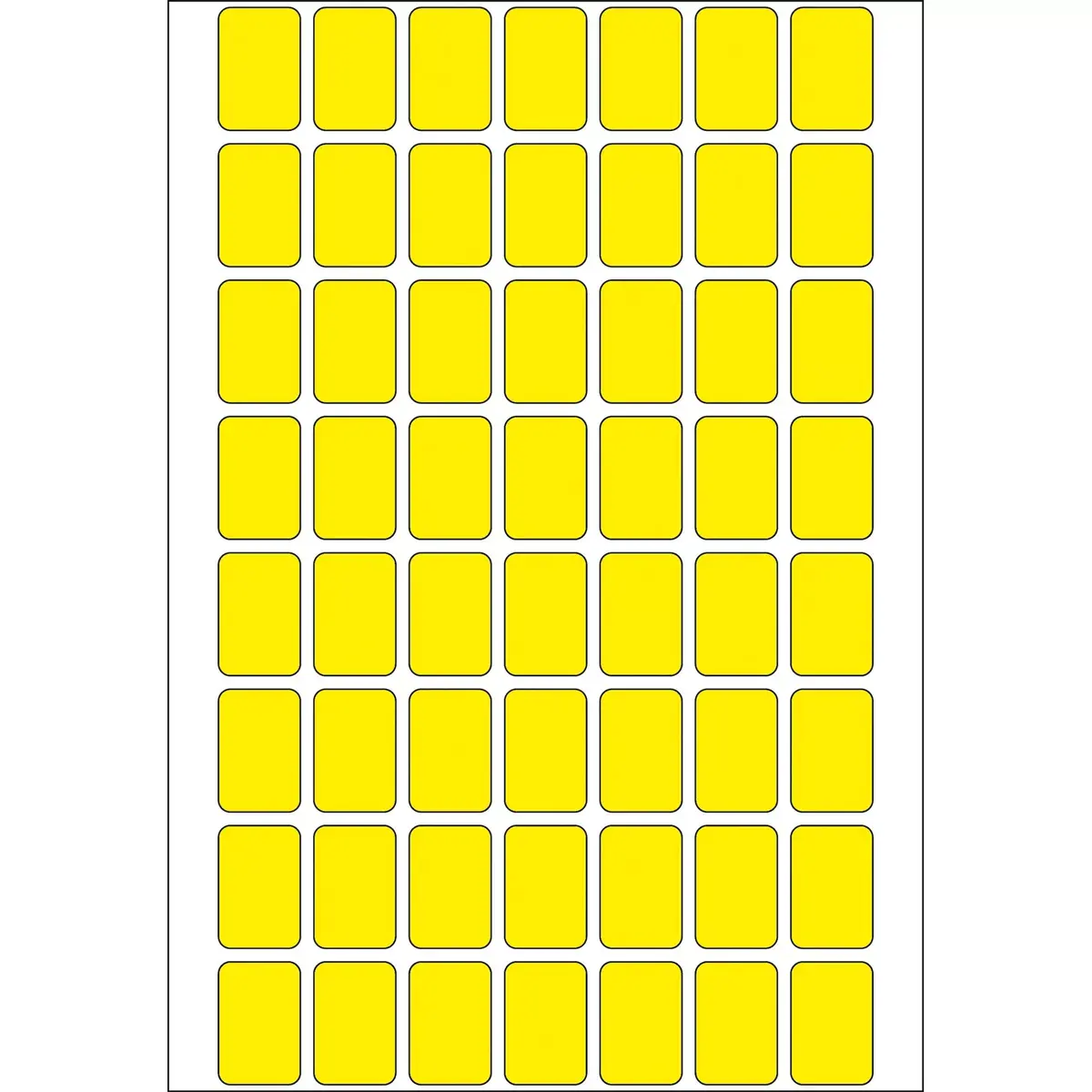 Многофункциональные ярлыки HERMA 12x18 мм желтая бумага матовая Photo 2