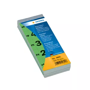 Самоклеящиеся номерные блоки HERMA 28x56 мм 1-500