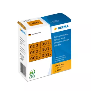 Номерные этикетки тройные HERMA 4807
