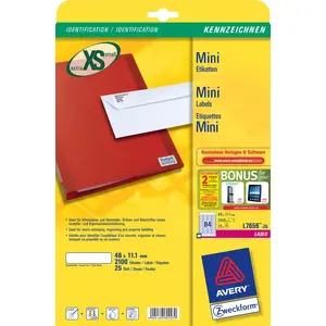 Printera etiķete Avery L7656-25