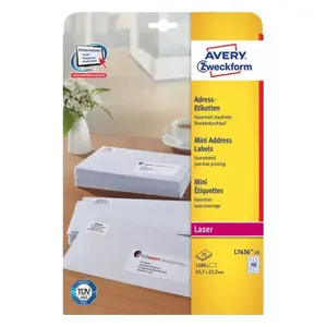 Самоклеящаяся этикетка Avery L7636-25 Закругленный прямоугольник
