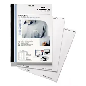 Badge Durable BADGEFIX Badge Silk 240 pc(s)