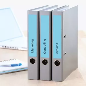 Этикетки для файлов A4 HERMA 5093 синие матовые непрозрачные 140 шт