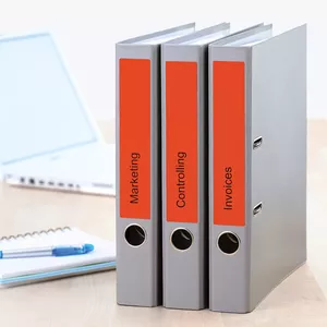 Этикетки для файлов HERMA A4 192x38 мм красные матовые непрозрачные 140 шт