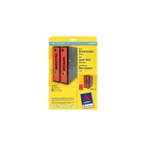 Этикетки для папок Avery L4752-20 Красные 61 x 297mm