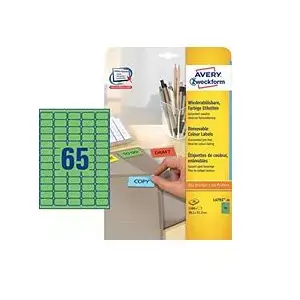 Самоклеящаяся этикетка Avery L4792-20 Зеленая