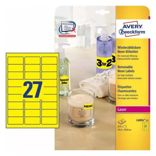 Pašlīmējoša etiķete Avery L6004-25 Photo 2