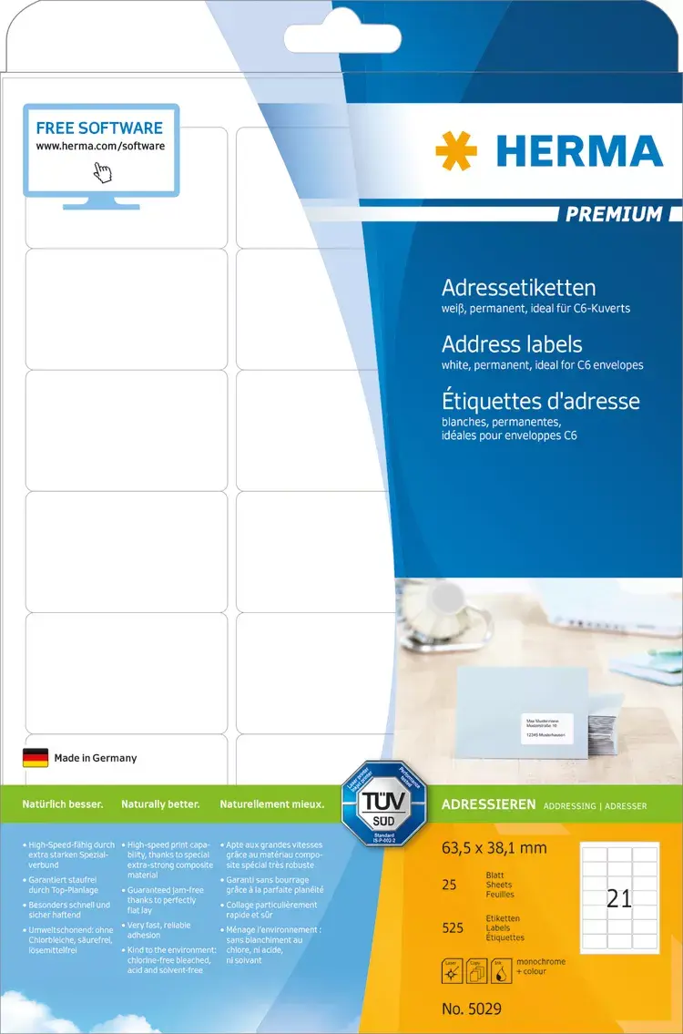 Adrešu etiķetes Premium HERMA 5029 Photo 6