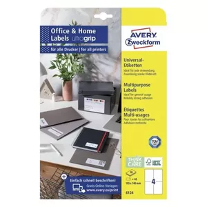 Самоклеящаяся этикетка Прямоугольная Avery 6124