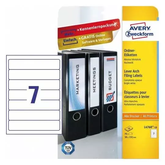 Self-adhesive label Avery L4760-10 Photo 2