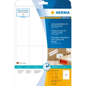 Этикетка для отправки предупреждающее сообщение HERMA 8326
