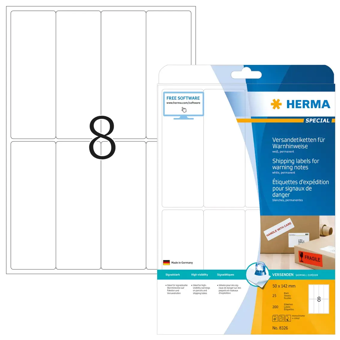 Sūtījuma etiķete HERMA 8326 Photo 2