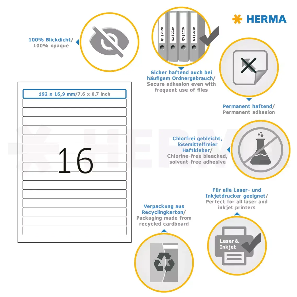 Self-adhesive printer labels HERMA 5118 Photo 4