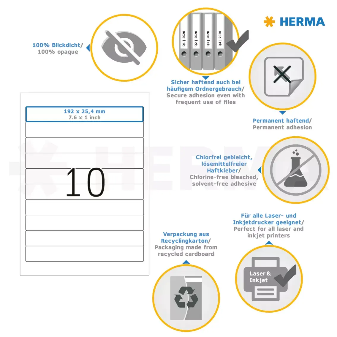 Самоклеящаяся этикетка для принтера HERMA 5119 Photo 4