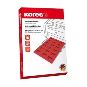 Неадгезивная этикетка Kores L19061.254 Красный Прямоугольник