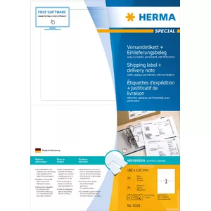 Наклейка для отправки + накладная HERMA 8316