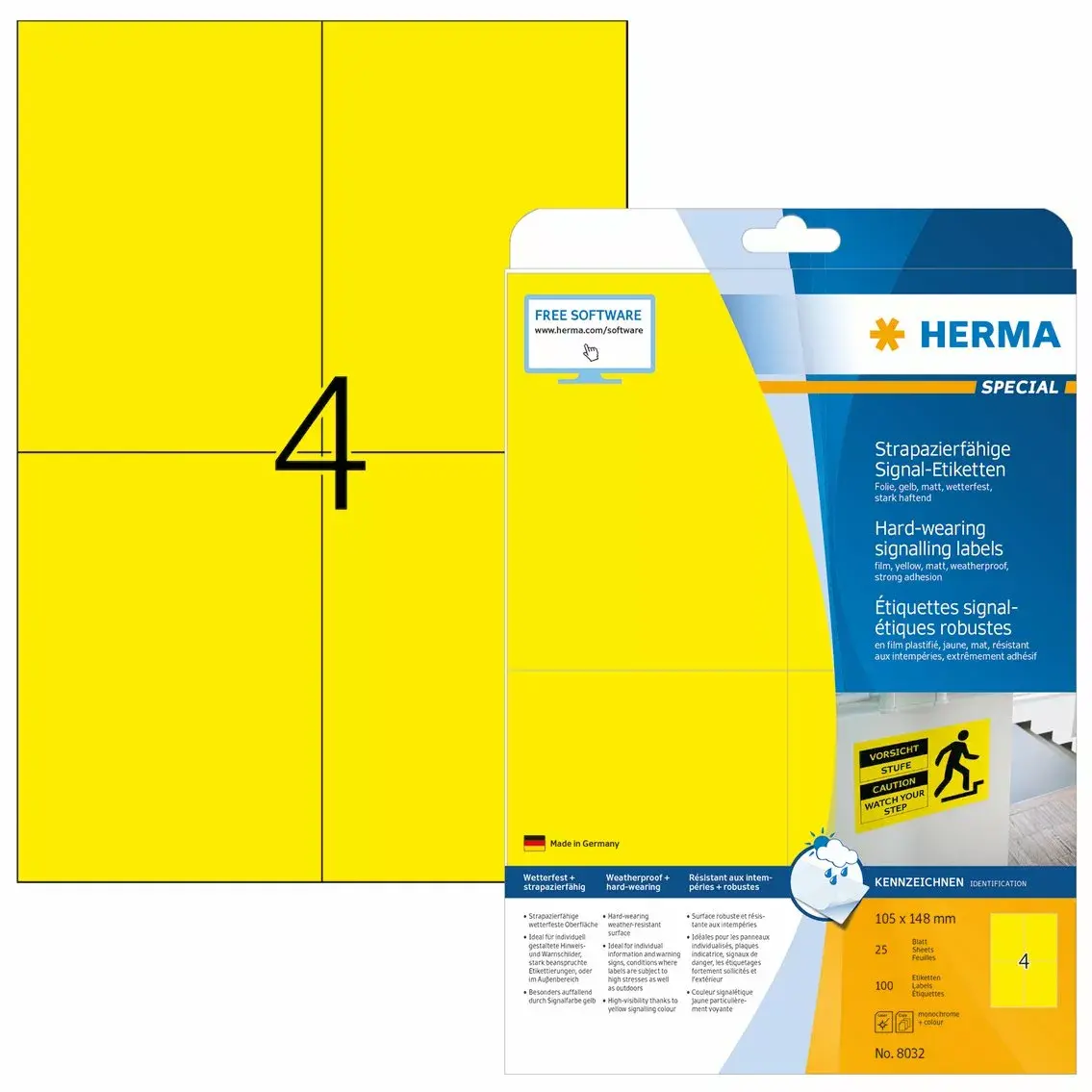 Pašlīmējoša printera etiķete HERMA Signs A4 Photo 2