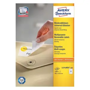 Self-adhesive label Avery L4743REV-100