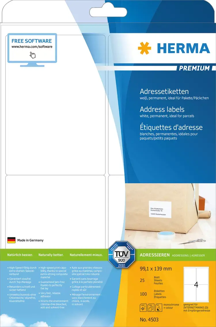 Adrešu etiķetes Premium HERMA 4503 Photo 6