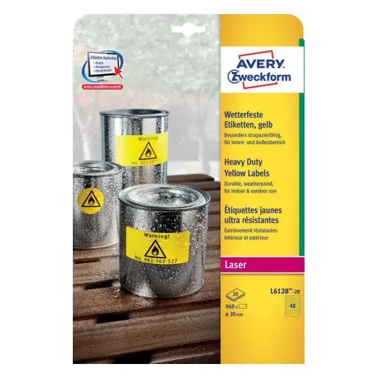 Pašlīmējoša etiķete Aplis Avery L6128-20 Photo 2