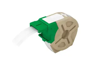 Printera etiķete LEITZ 70150001 — balta plastmasas etiķete 12 mm x 10 m, saderīga ar Leitz Icon