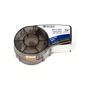 Self-adhesive printer label Brady 121016 Black White
