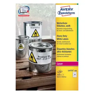 Самоклеящаяся этикетка Avery L4773-100 Овальная