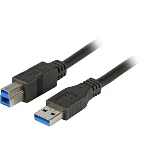 Кабель USB A — USB B 1.8 м — EFB Elektronik USB 3.2 Gen 1 (5 Гбит/с) чёрный