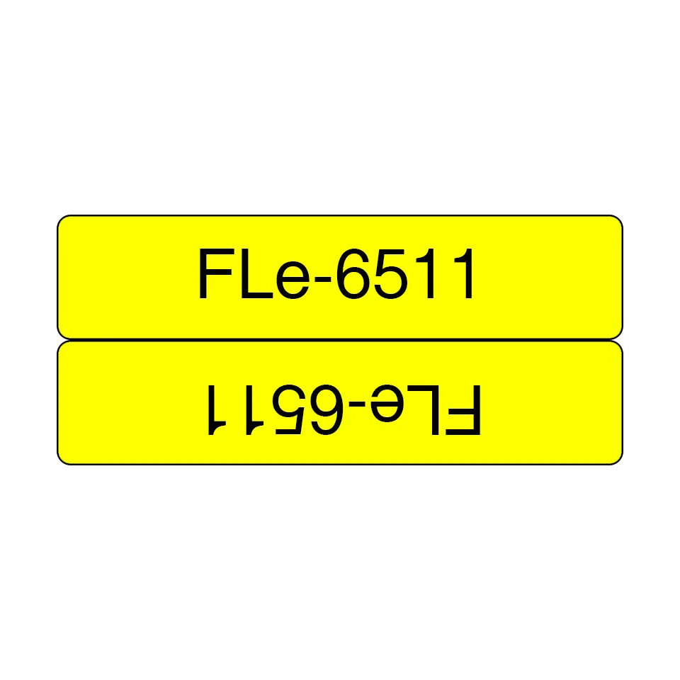 Marķēšanas lente Brother FLE-6511 Melns uz