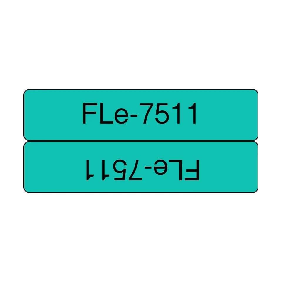 Marķēšanas lente Brother FLE-7511 Melns uz
