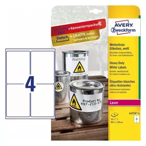 Самоклеящаяся этикетка для принтера Avery L4774-8
