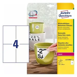 Self-adhesive printer label Avery L4719REV-20