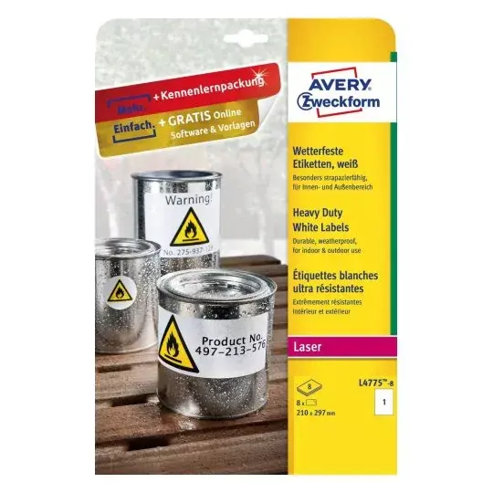 Pašlīmējoša printera etiķete Avery L4775-8 Photo 2