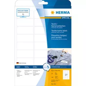 Самоклеящаяся этикетка HERMA 4511 Овальная белая