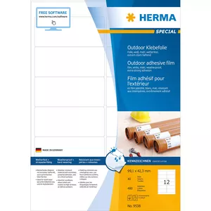 Самоклеящаяся этикетка HERMA 9538 Прямоугольная Белая