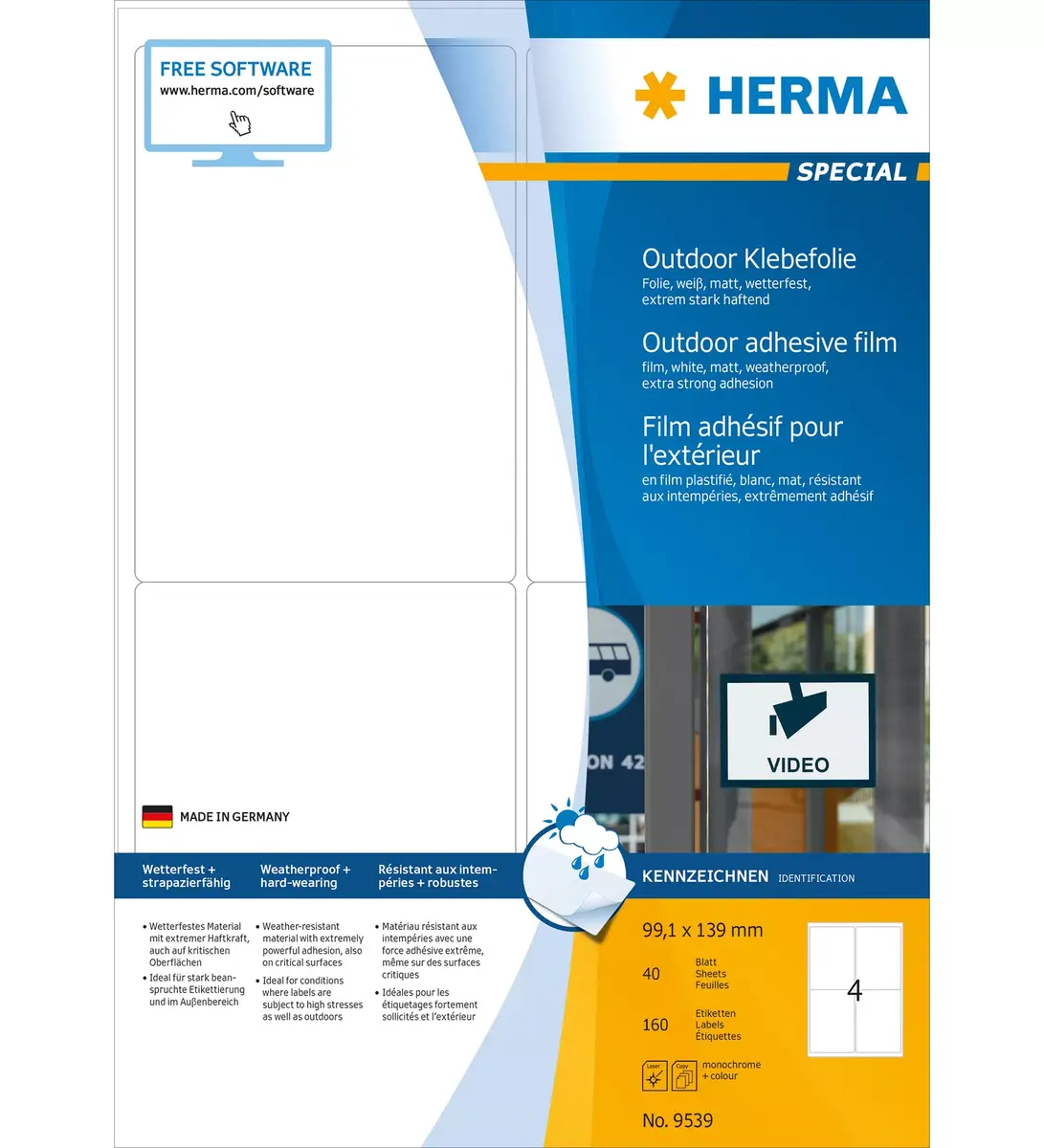 Pašlīmējoša etiķete HERMA 9539 Photo 2