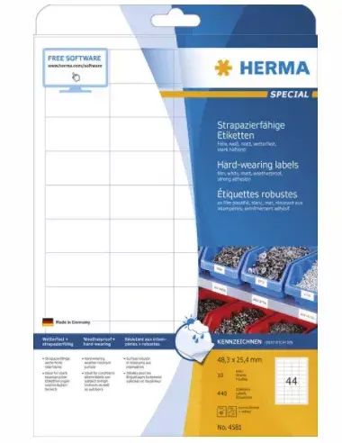Самоклеящаяся этикетка для принтера HERMA 4581 Photo 2