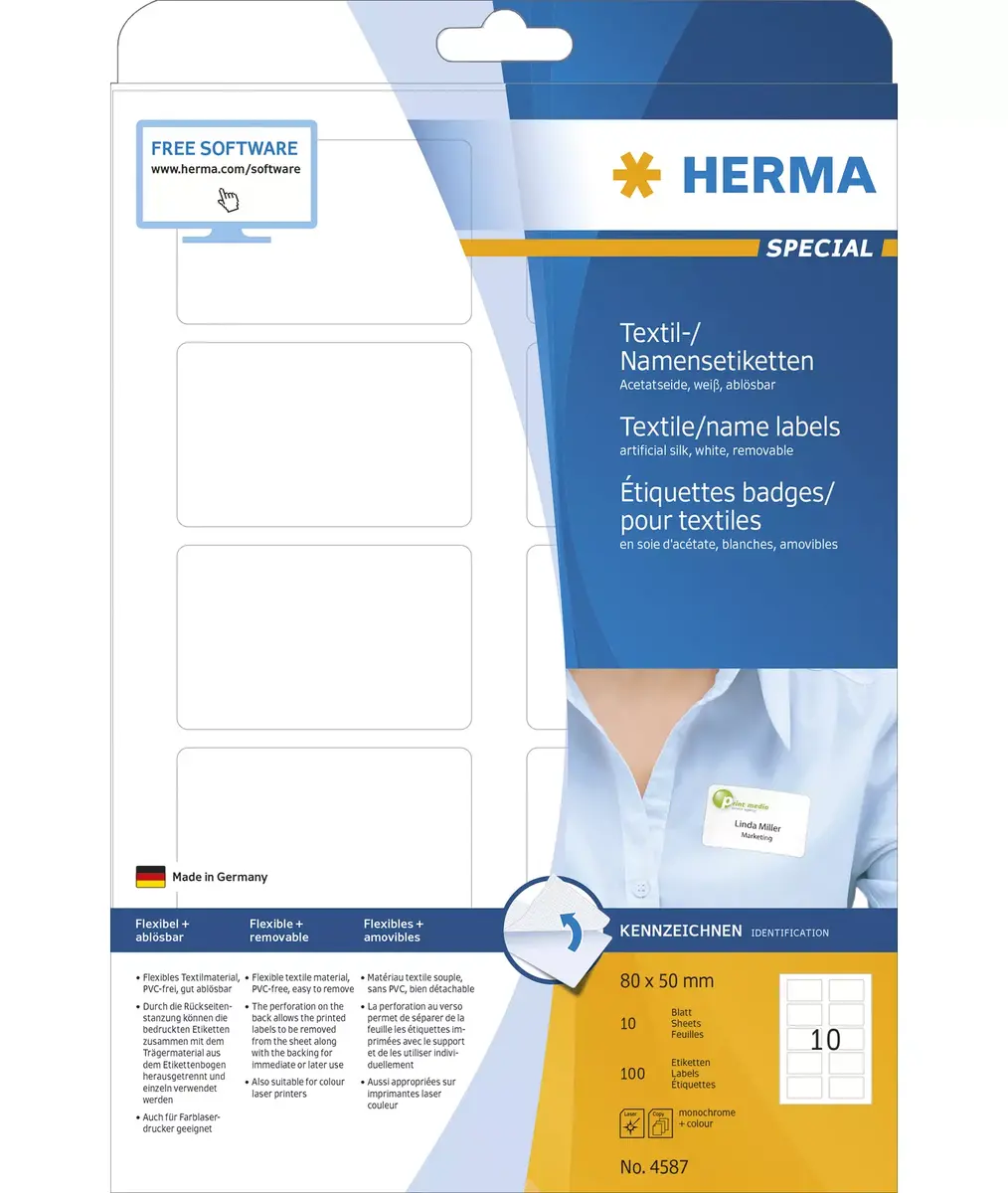 Pašlīmējošās etiķetes HERMA 4587 Photo 2