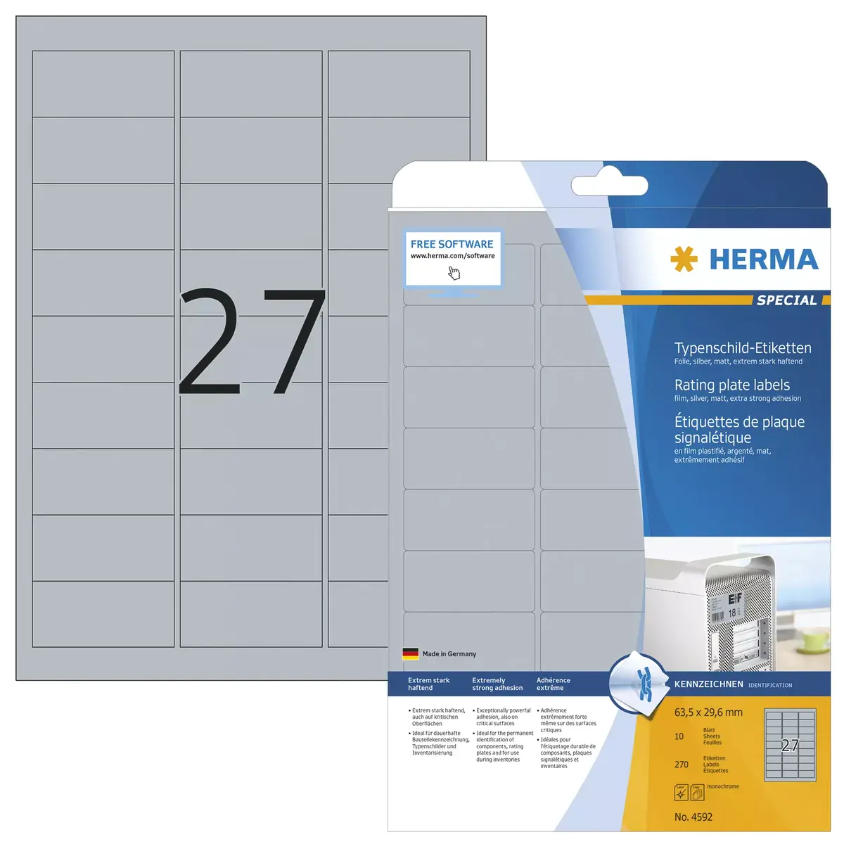 Самоклеящаяся этикетка HERMA 4592 Photo 2