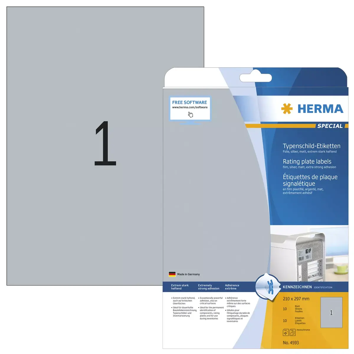 Самоклеящаяся этикетка HERMA 4593 Photo 2