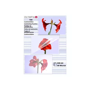 Laminator Pouch Olympia 1x100 DIN A6 80 micron