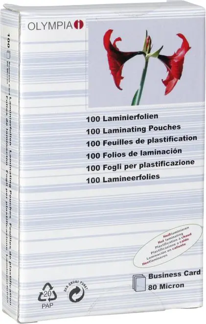 Laminēšanas maisiņš Olympia 9169, 9169, 4030152091690