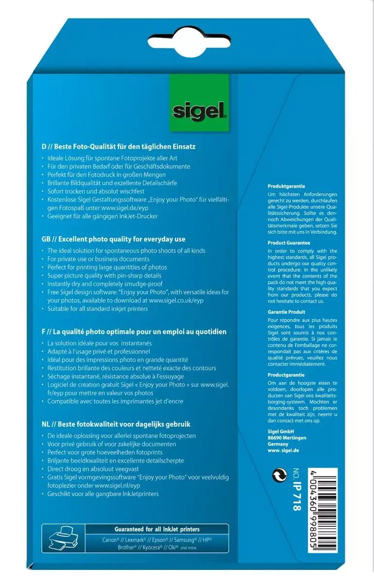 Фотобумага Sigel IP718 Photo 2