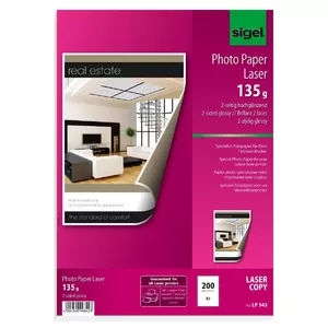 Printing Paper A3 Sigel LP343 Gloss 200 Sheets White