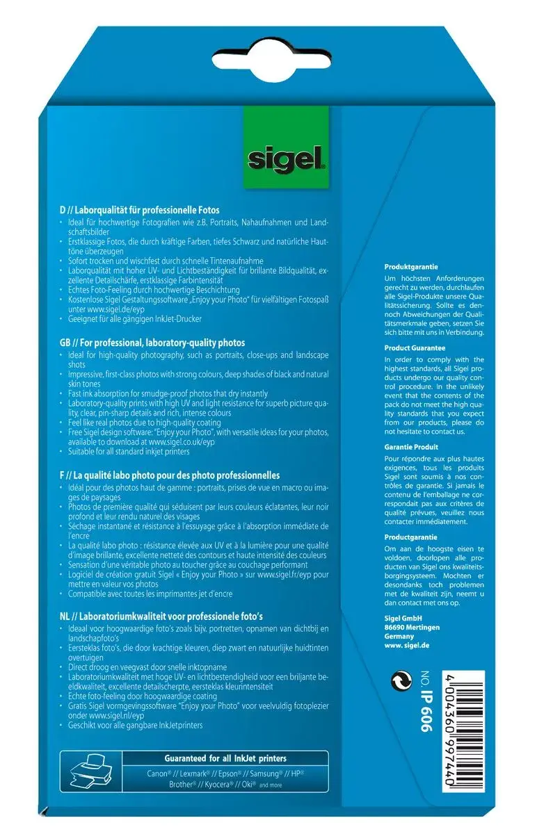 Photo Paper Sigel IP606 Photo 2
