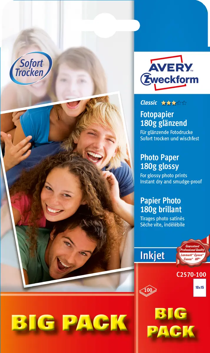 Avery Classic Inkjet Fotopapīrs 10x15 cm