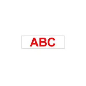 Labeling Tape TZ Brother Gloss Laminated 9mm Red/White