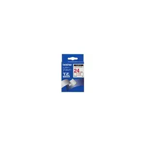 Labeling Tape TZ Brother TZ252 24mm Red/White