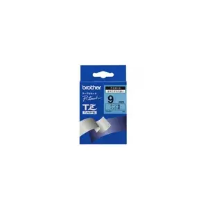 Label-making tape TZ Brother Gloss Laminated Tape 9mm Black/Blue